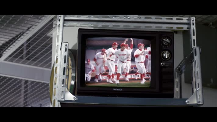 Basebollkommentator i sydkoreansk långfilm (Perfect Game)